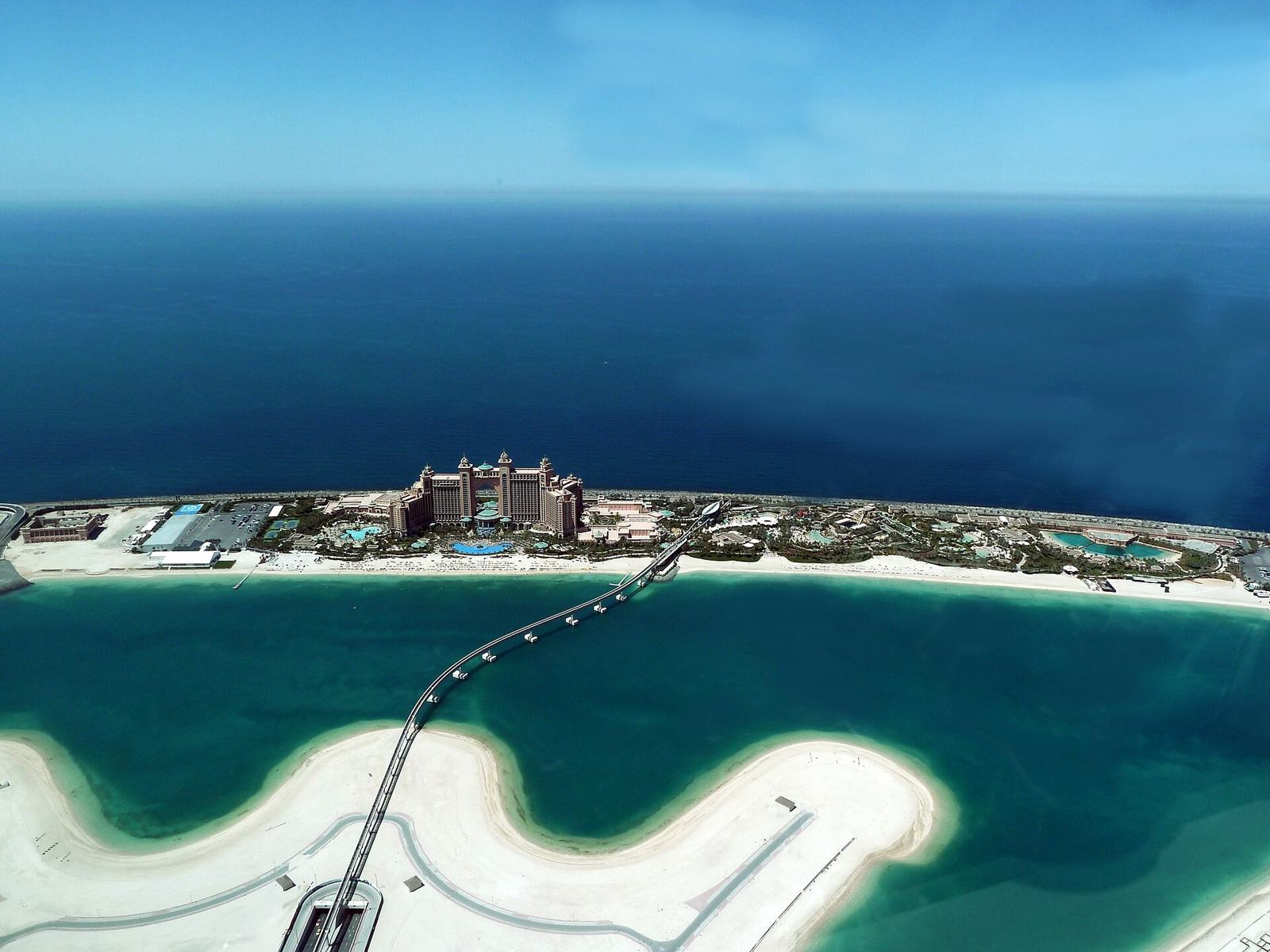 Palm Jumeirah crescent and Atlantis