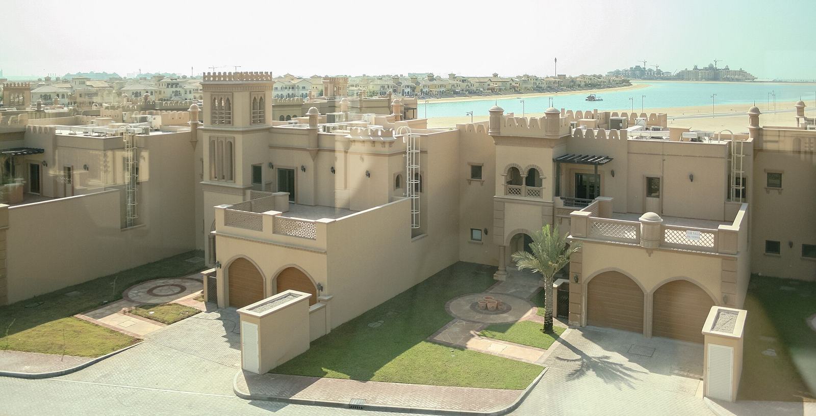 Villas on a Palm Jumeirah frond