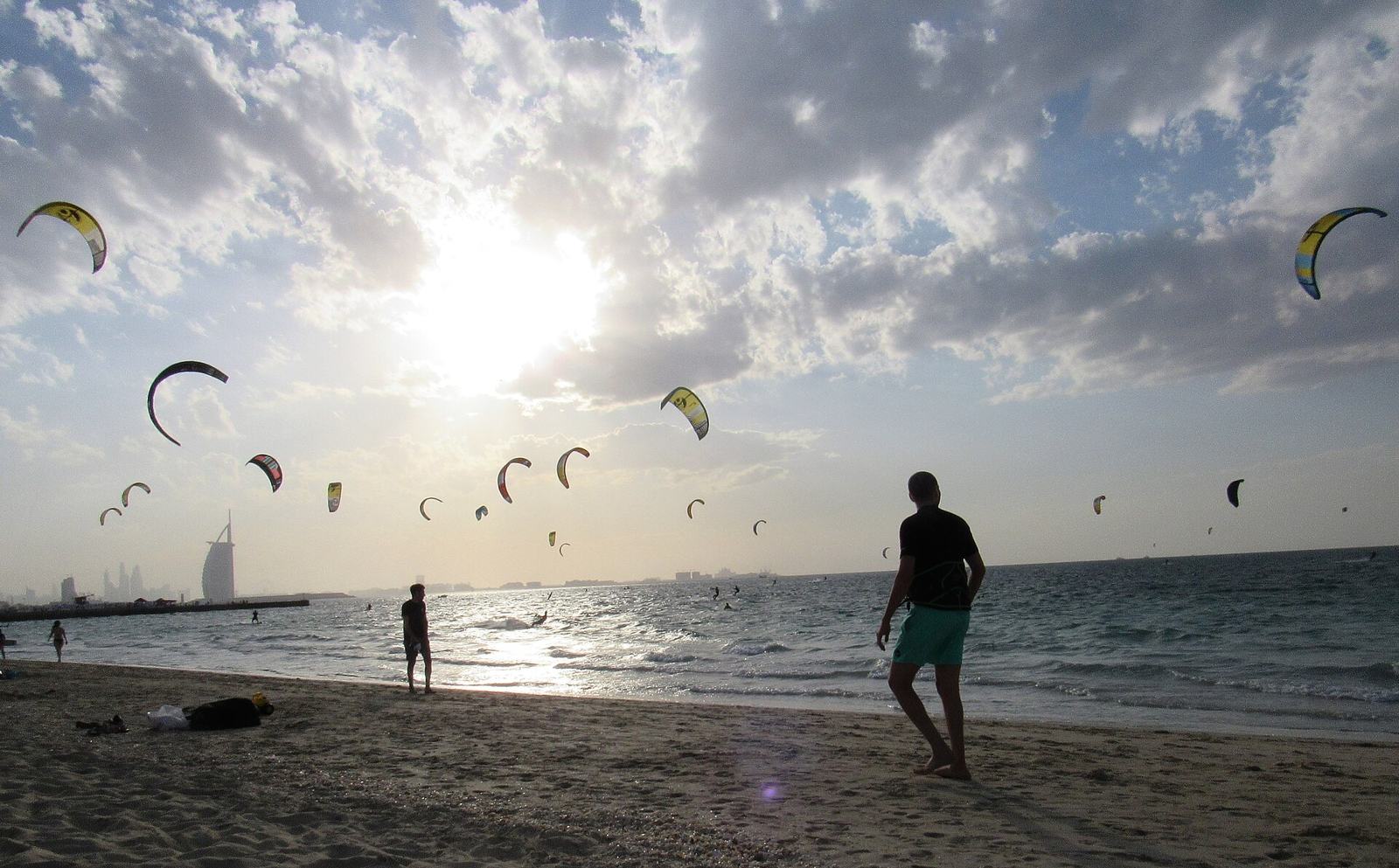 Kite Beach with Burj Al Arab